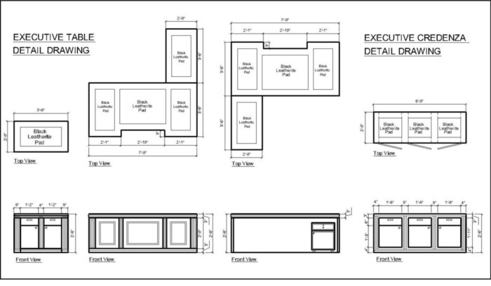 Royal Executive Teak Desk Structure