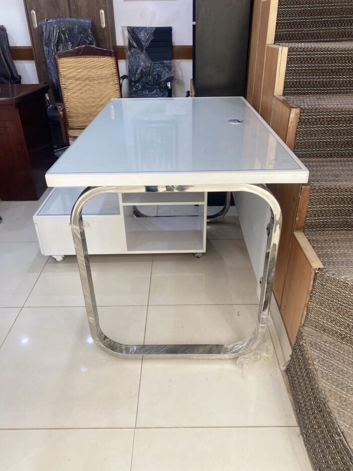 Glossy White Desk
