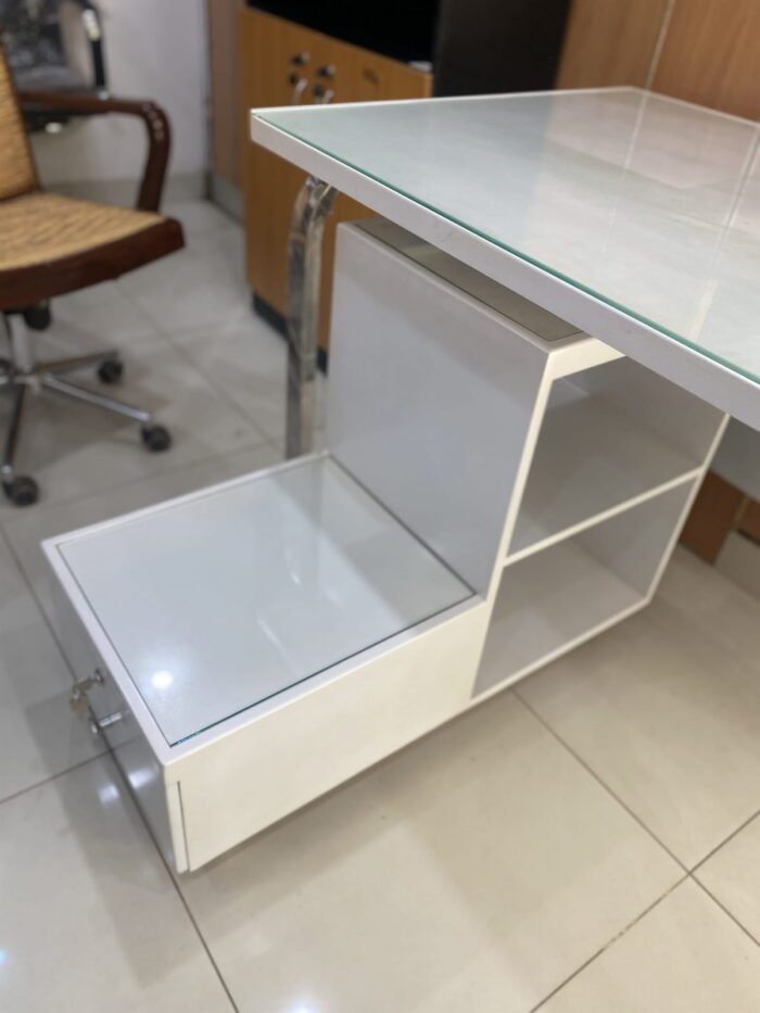Glossy White Desk