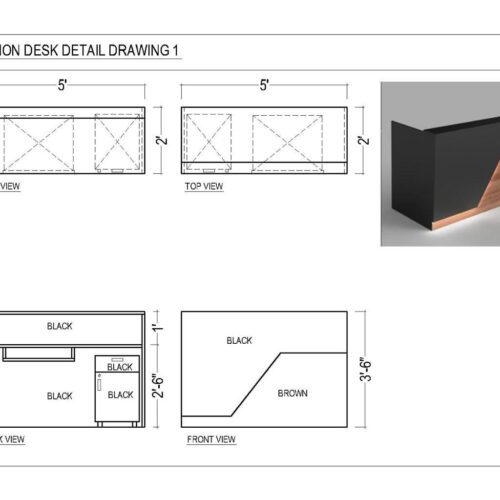 Aurora Reception Desk