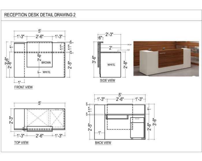 The Elegance Reception Desk
