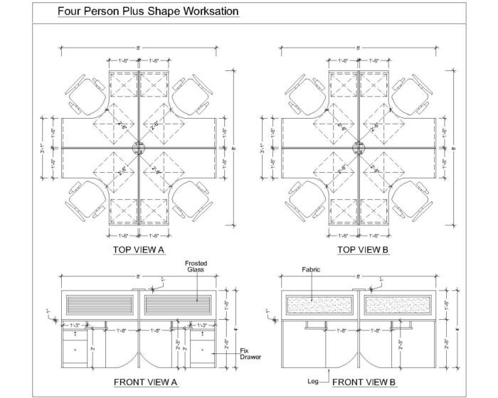 Round Workstation structure