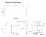 Acrylic smart workstation structure