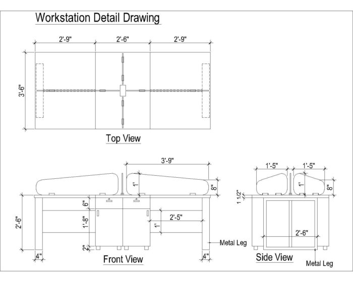 Acrylic smart workstation structure
